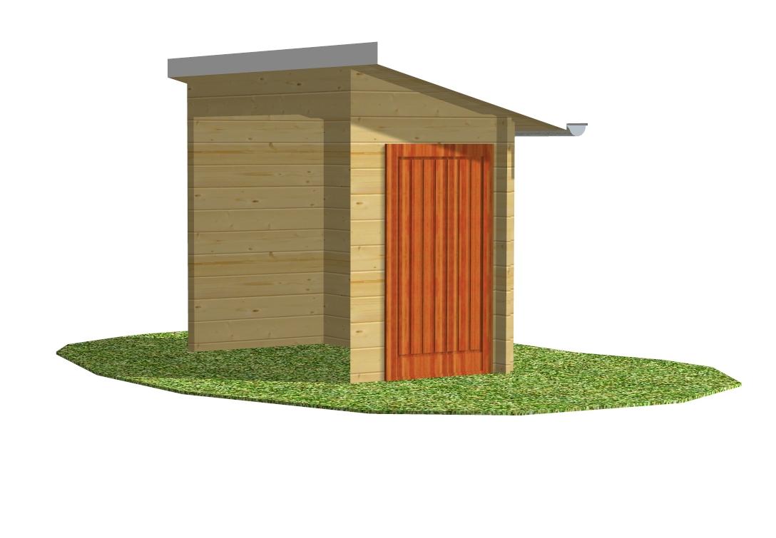 Anbau Gerätehaus von Blockhaus 24 Dr. jeschke Holzbau
