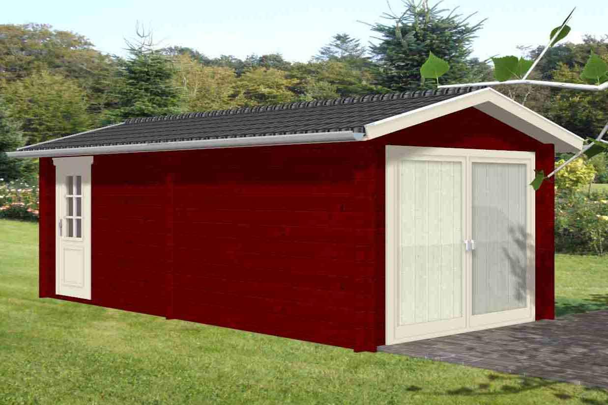 Holzgarage Einzelgarage Orvo - Dr. Jeschke Holzbau