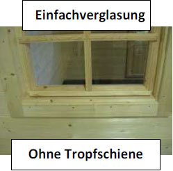 Holzpavillon - Fenster der Classicline