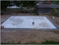 Aufbauanleitung - Sohlplatte aus Beton